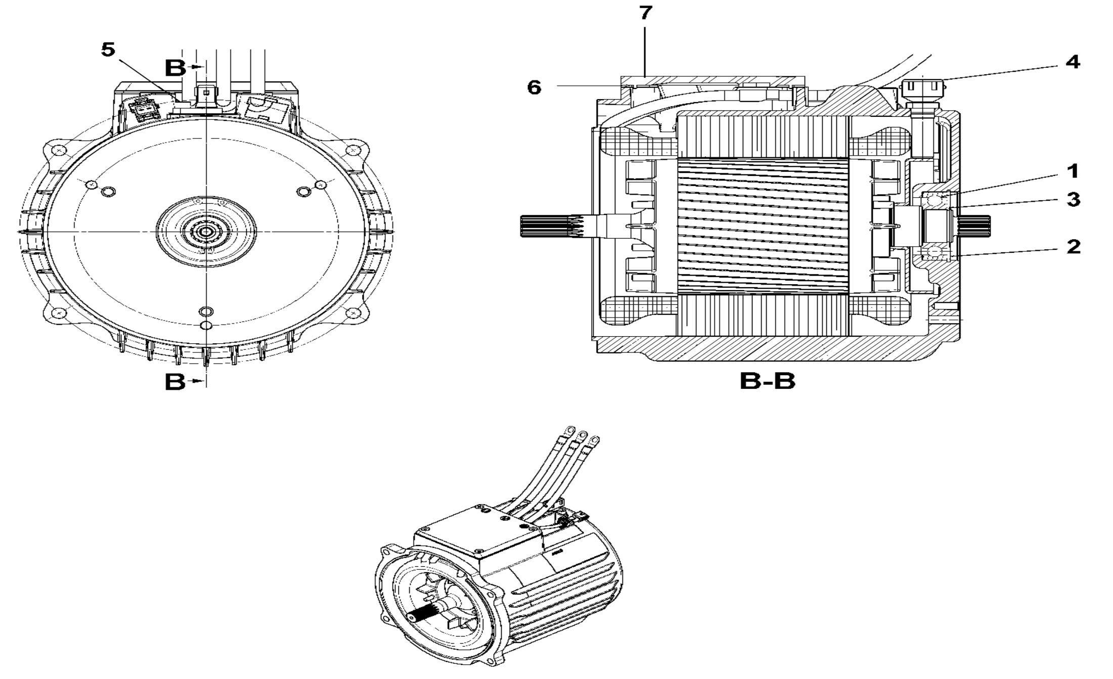 Схема узла 51129086 · мотор движения 48V,4,50,AC,UL для Jungheinrich EFG 213 G115-550DZ, каталог Год не указан
