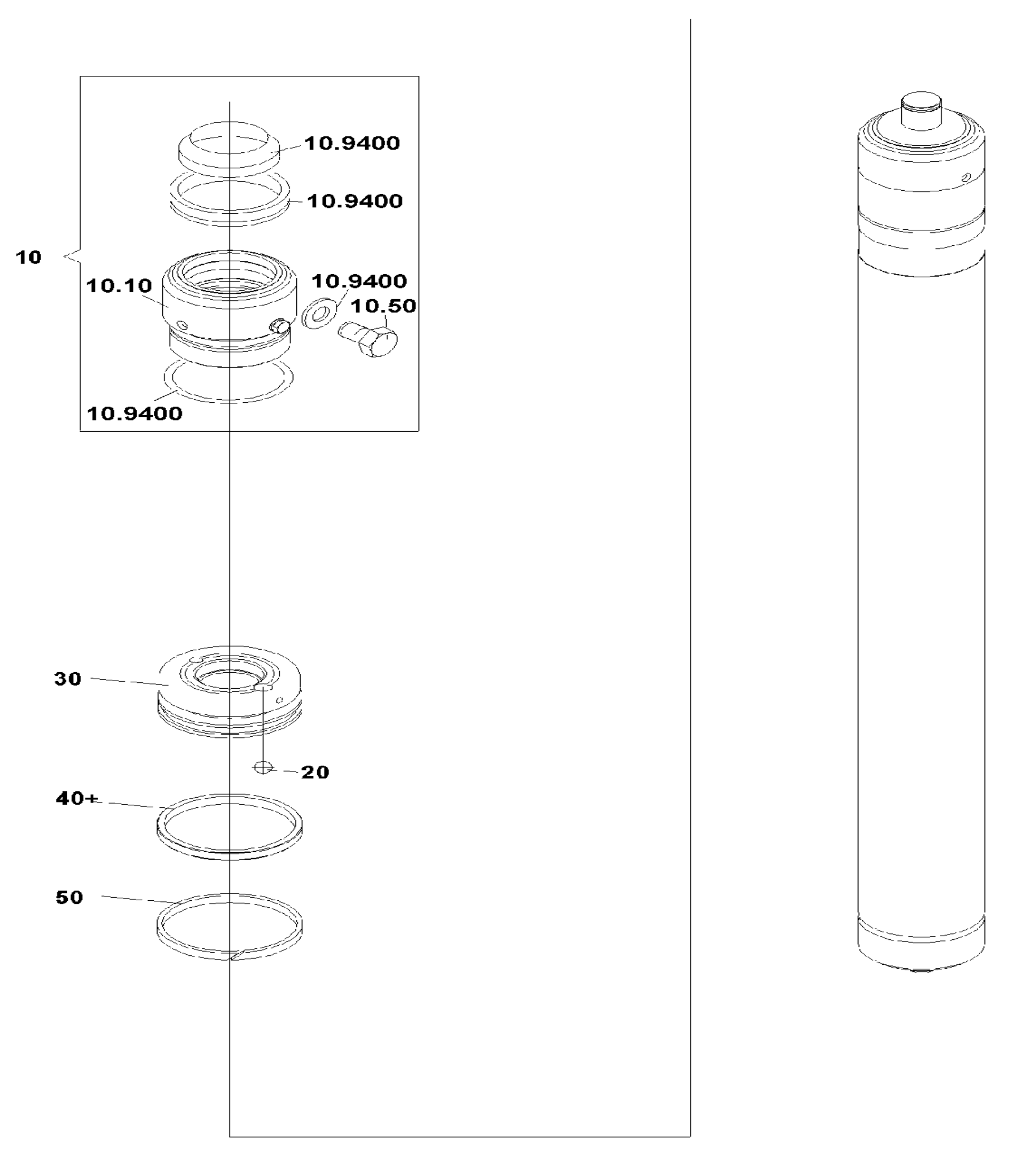 Схема узла 52014950 · фиксир. Элементы, цилиндр подъема для Jungheinrich EFG 213 G115-550DZ, каталог Год не указан