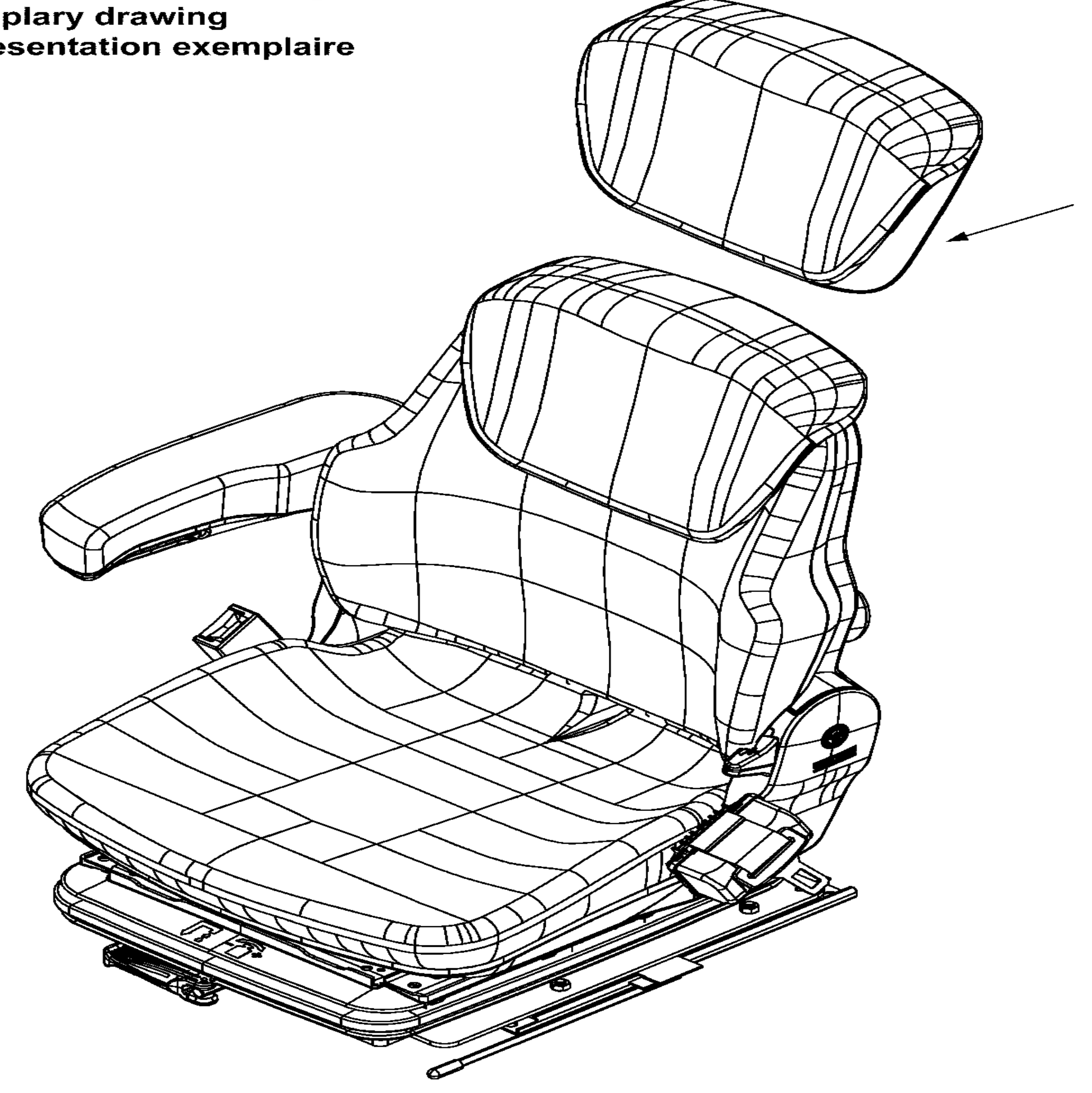 Схема узла 52034764 · спинка KL для Jungheinrich EFG 213 G115-550DZ, каталог Год не указан