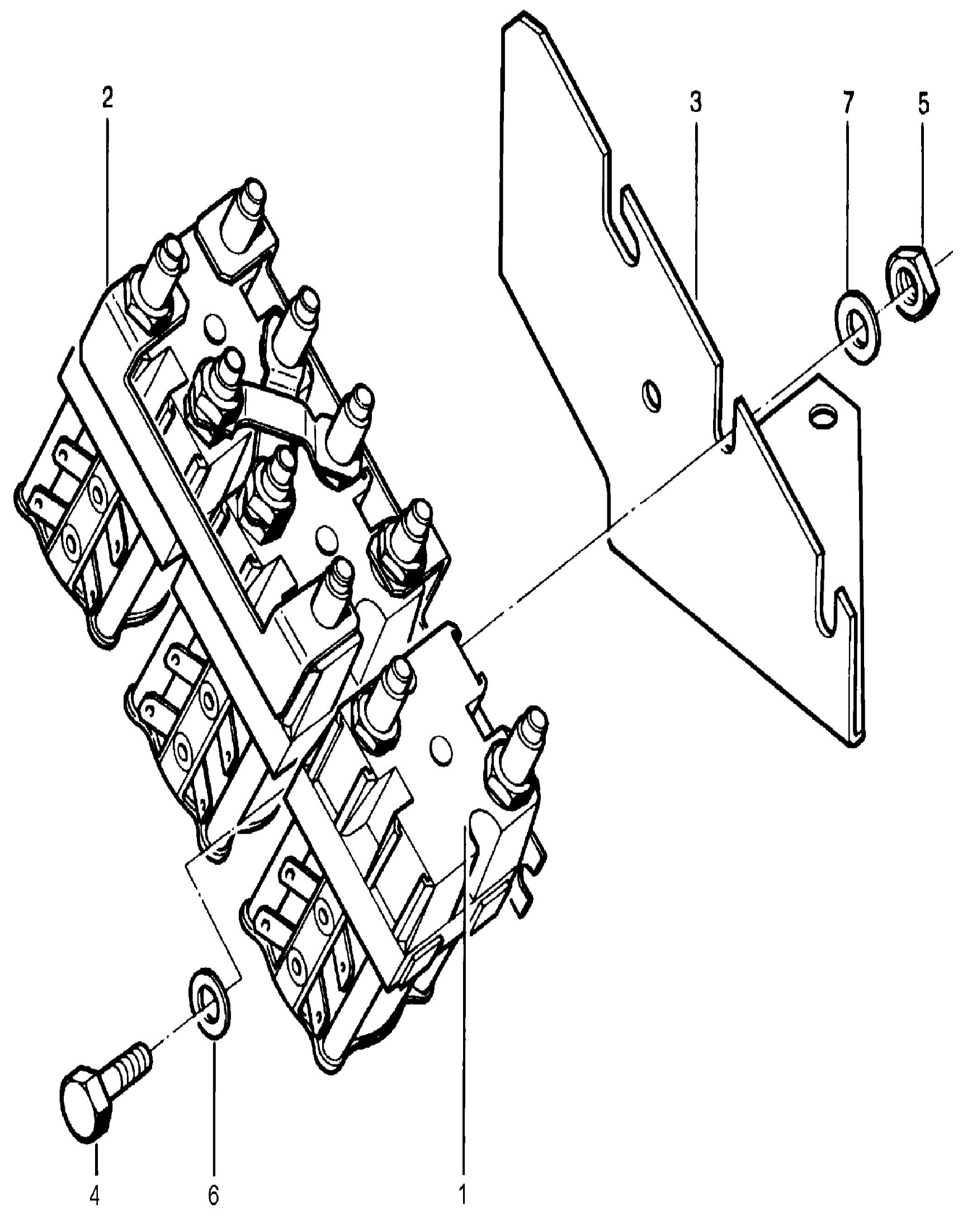 Схема узла 003.970.35.09 · contactor assy. · Схема 1 для Linde T16/T18/T20, каталог Год не указан