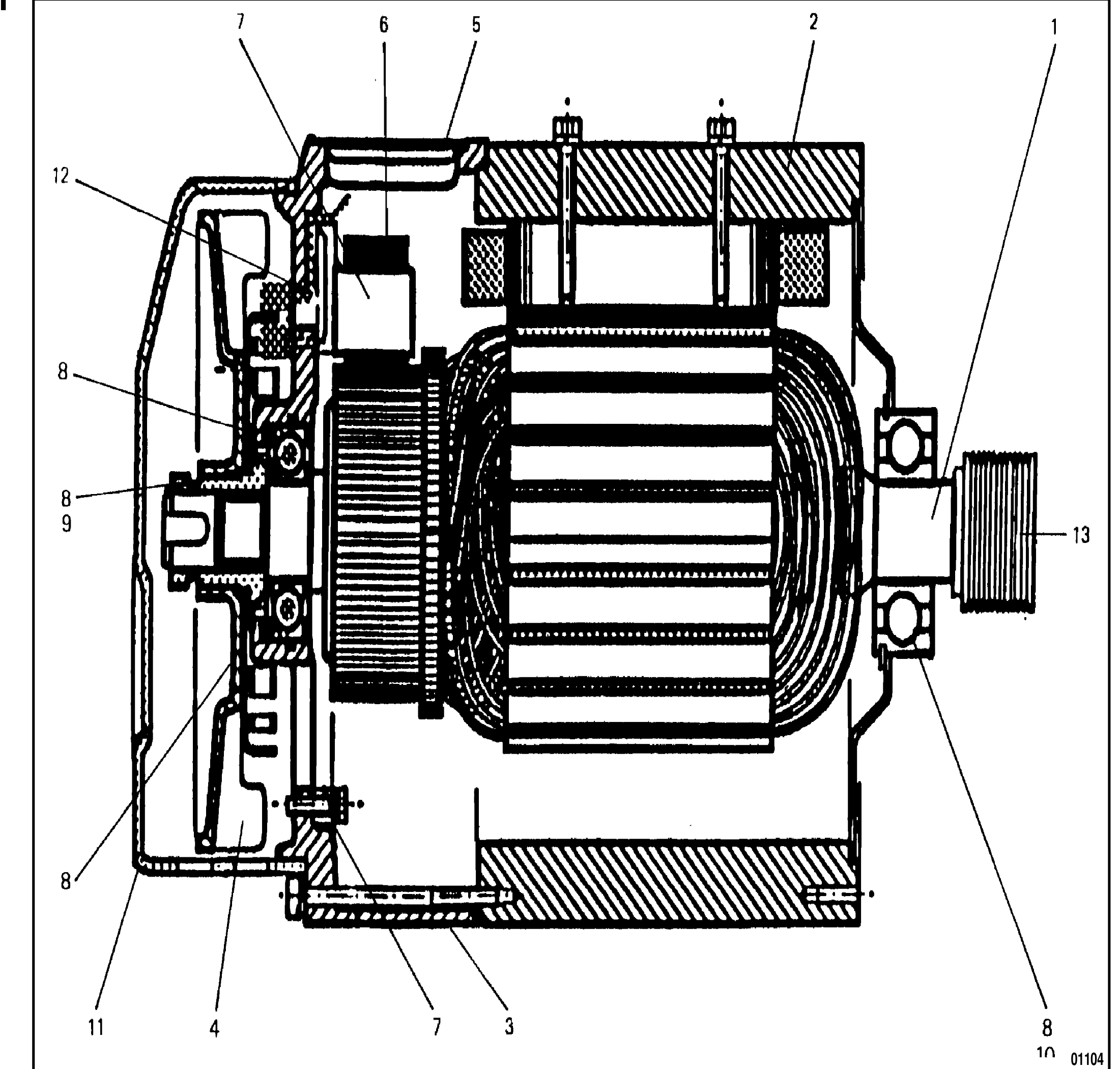 Схема узла 003.976.11.07 · traction motor LBC 24V · Схема 2 для Linde T16/T18/T20, каталог Год не указан