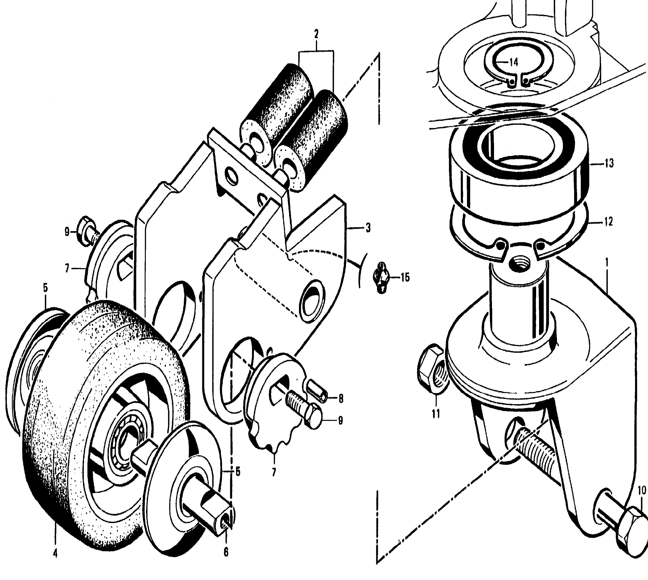 Схема узла 360.450.55.00 · support wheel assy. для Linde T16/T18/T20, каталог Год не указан