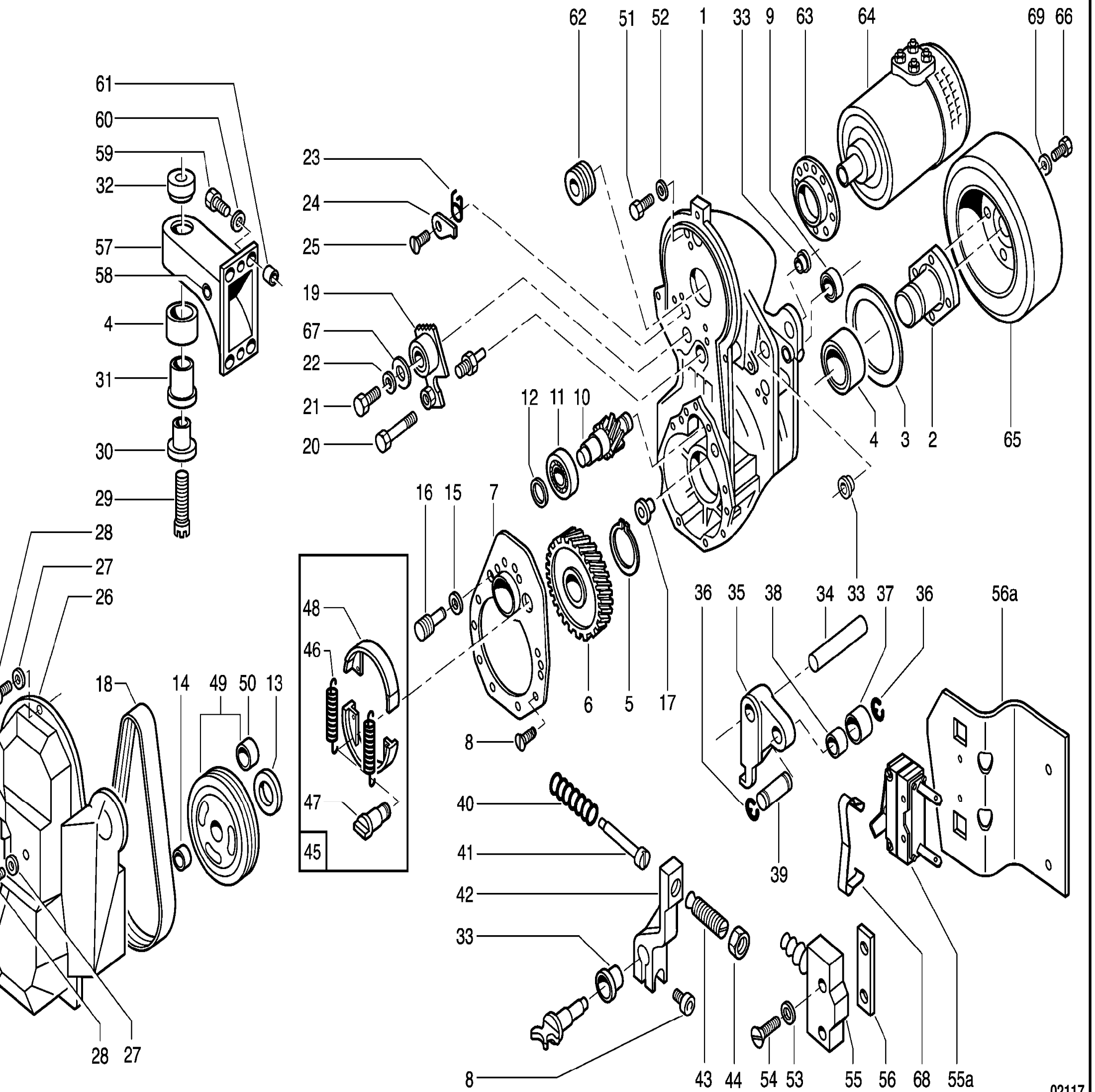 Схема узла 379.260.05.01 · wheel drive assy. · Схема 1 для Linde T16/T18/T20, каталог Год не указан
