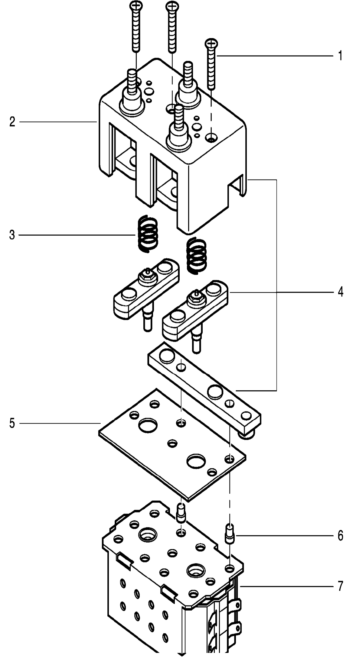 Схема узла contactor · Схема 1 для Linde T16/T18/T20, каталог Год не указан