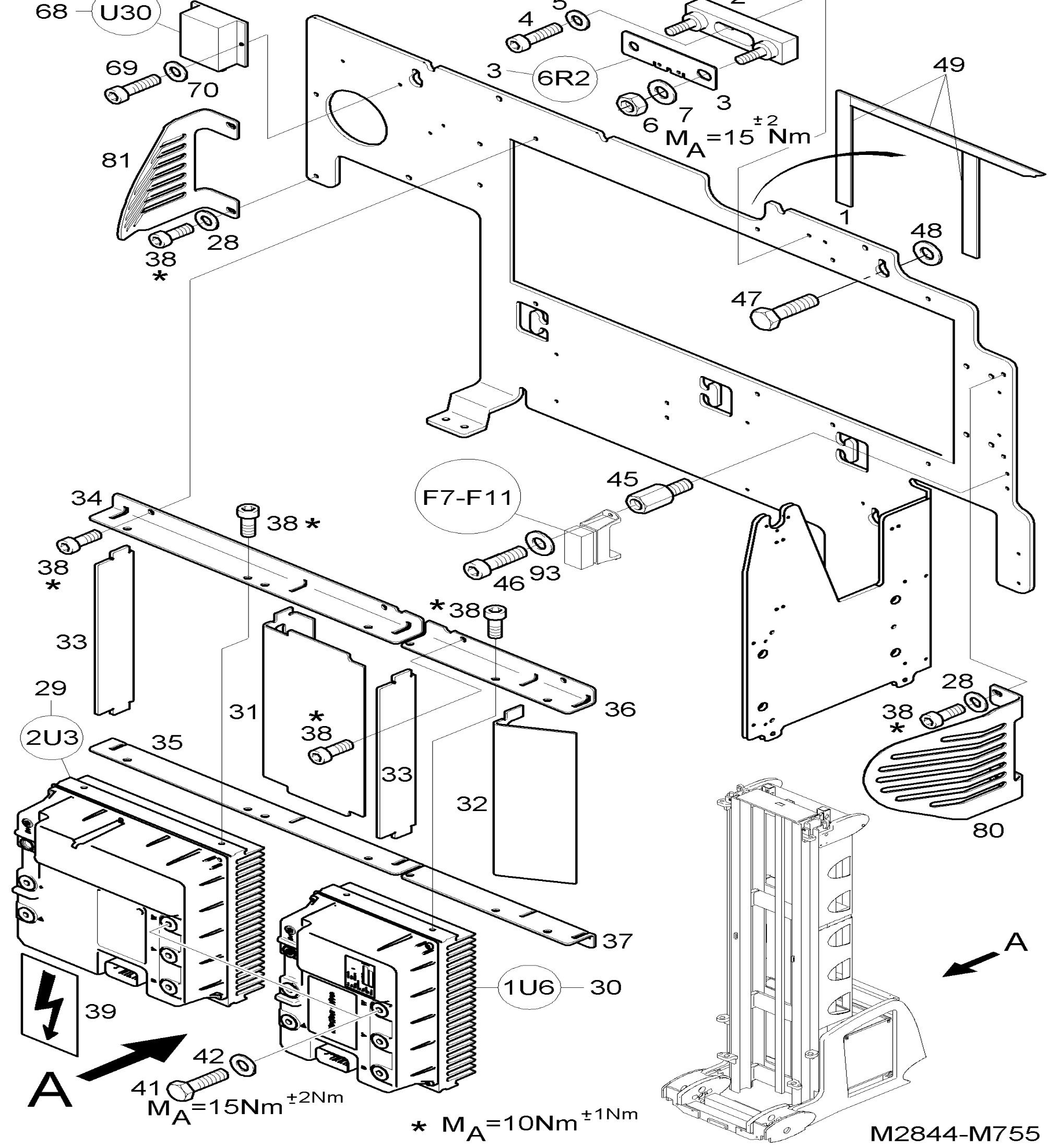 Схема узла CONTROL BOARD для Linde K, каталог 2008