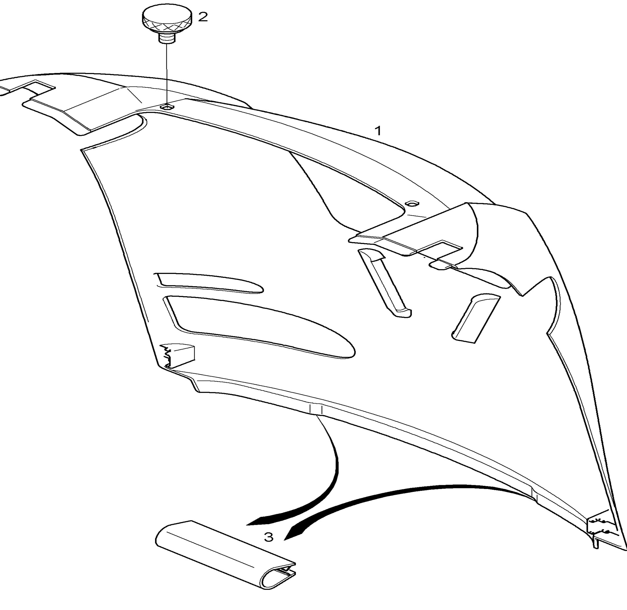 Схема узла REAR FLAP · Схема 1 для Linde K, каталог 2008