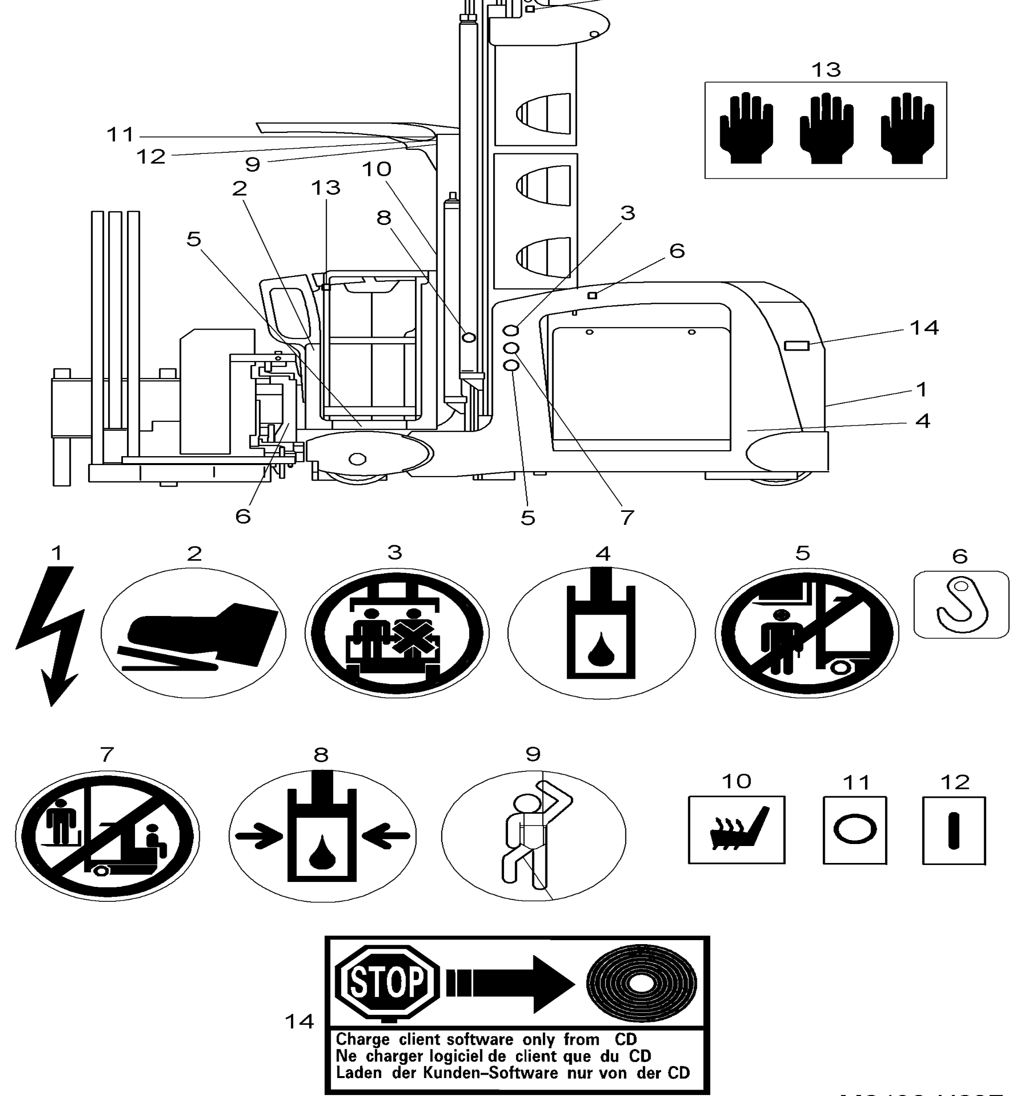 Схема узла SYMBOL для Linde K, каталог 2008