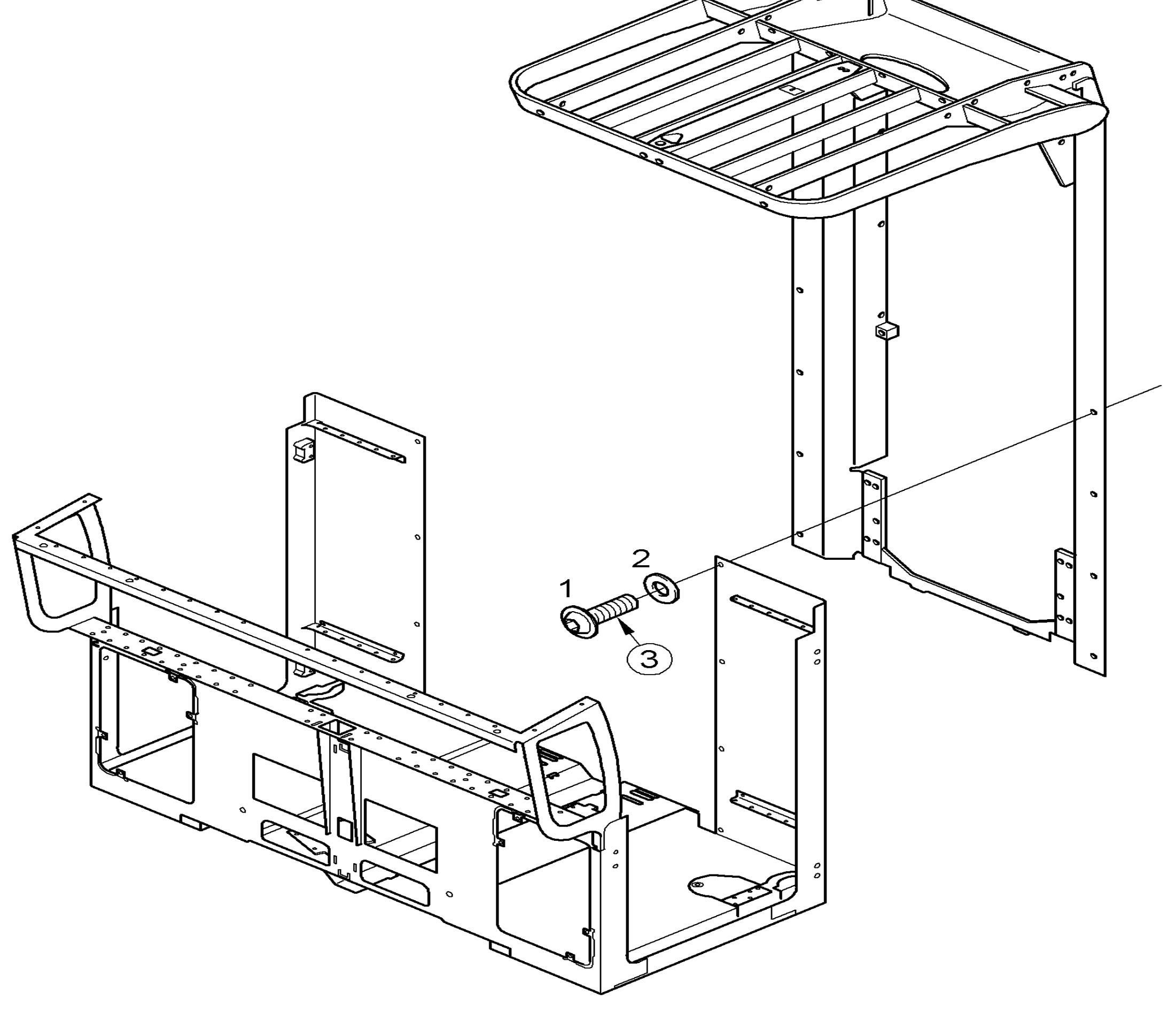 Схема узла OVAL HEAD SCREW · Схема 1 для Linde K, каталог 2008